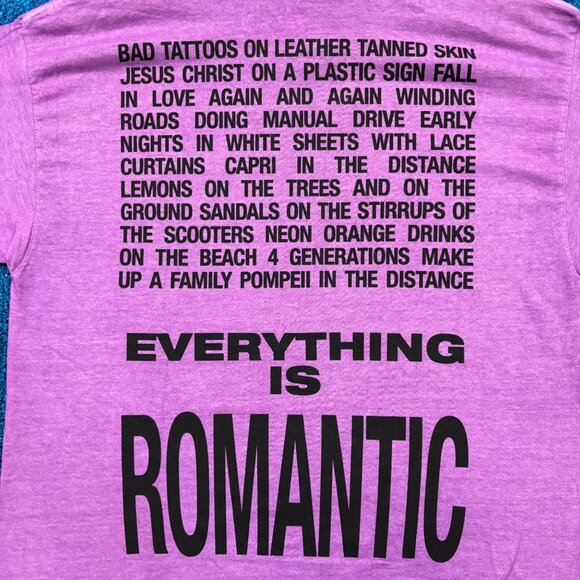 Charli XCX Everything Is Romantic Purple T-Shirt Size Medium - Picture 3 of 4